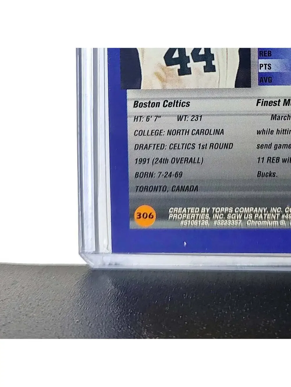 Rick Fox 1994-95 Topps Finest #306 Basketball Card